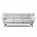 Grijs stoffen bankstel 200 x 90 x 85cm voor woonkamer of kantoor